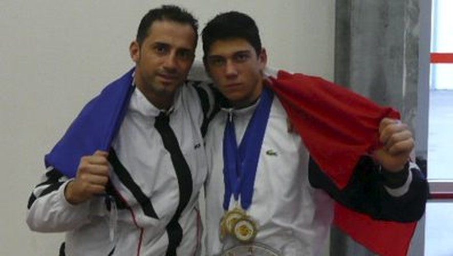 Fabien Abadie et son coach Momo