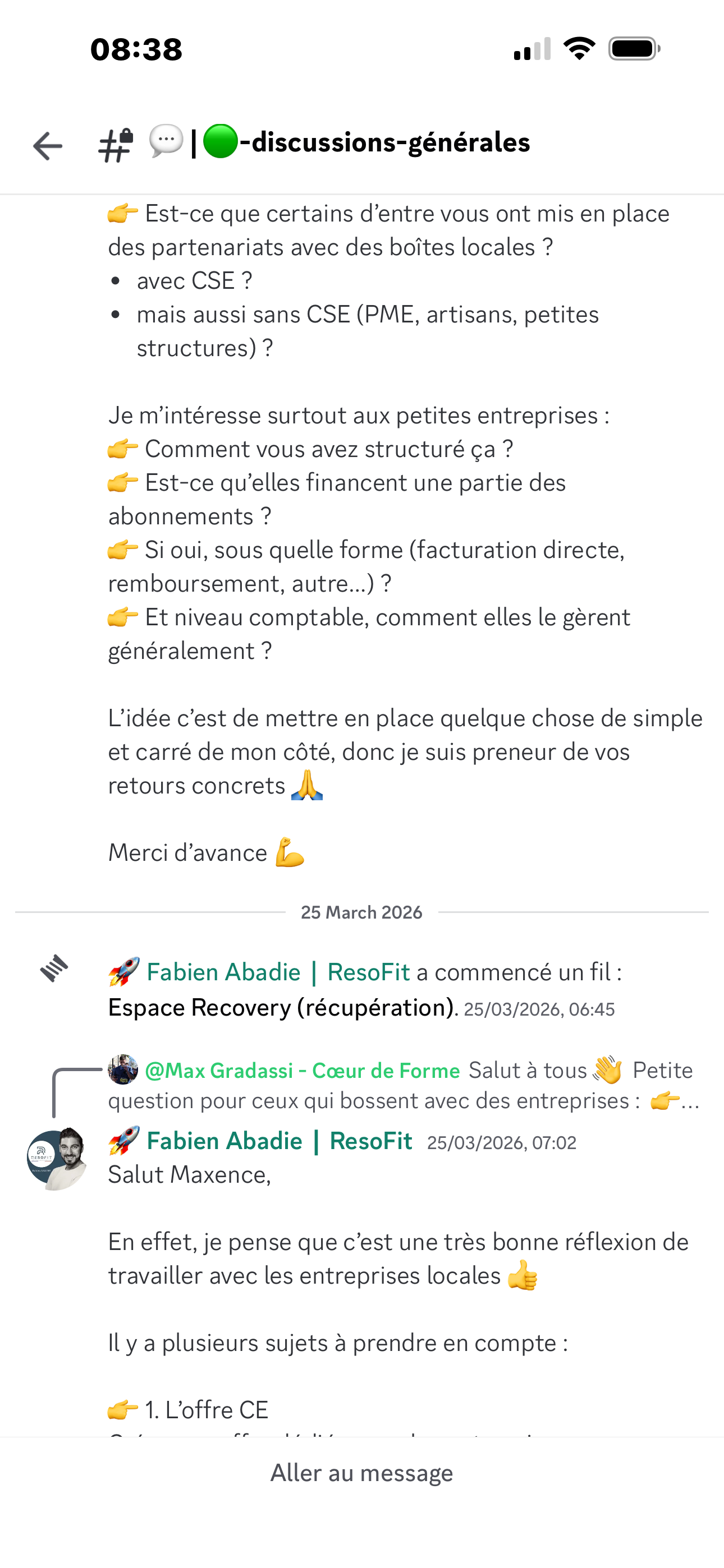 Canaux de discussion 24/7